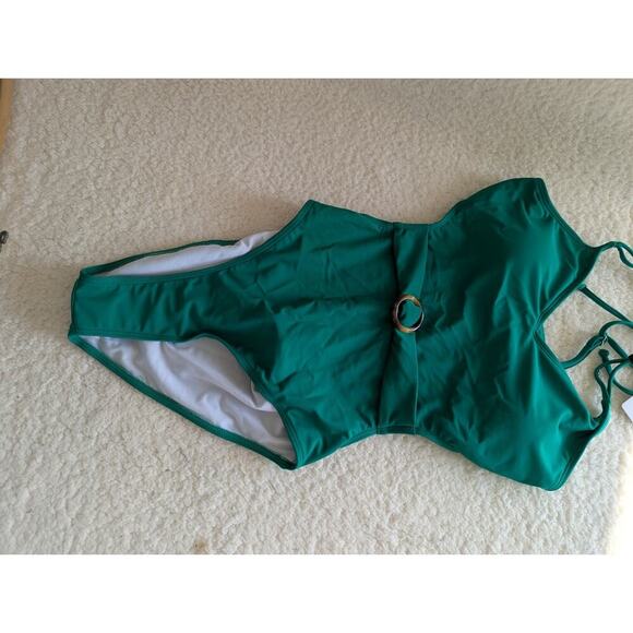 Modihito Women’s Green One Piece Swimsuit Size Medium - Picture 1 of 9